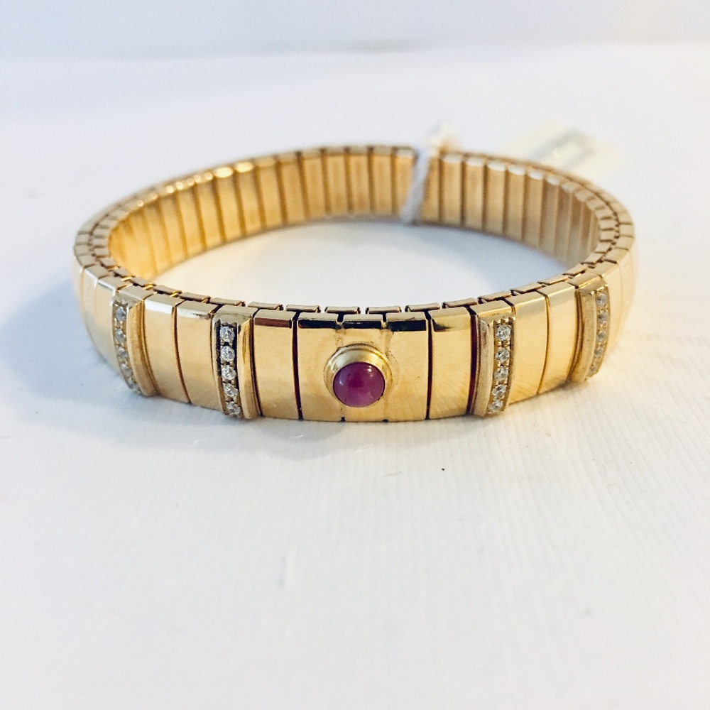 Ruby Nomination Extension Golden Bracelet